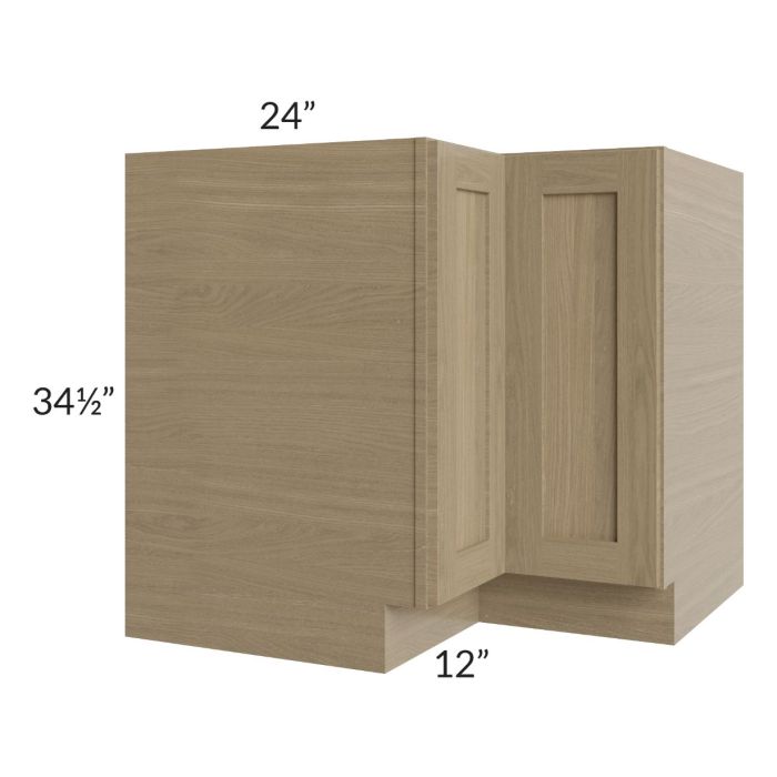 RTA Royal Natural Shaker 36" Lazy Susan Base Cabinet with 2 Finished Sides