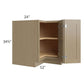 RTA Royal Natural Shaker 36" Lazy Susan Base Cabinet with 2 Finished Sides