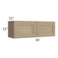 RTA Royal Natural Shaker 36" x 12" Wall Cabinet