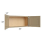 RTA Royal Natural Shaker 36" x 18" Wall Cabinet with 2 Finished Sides