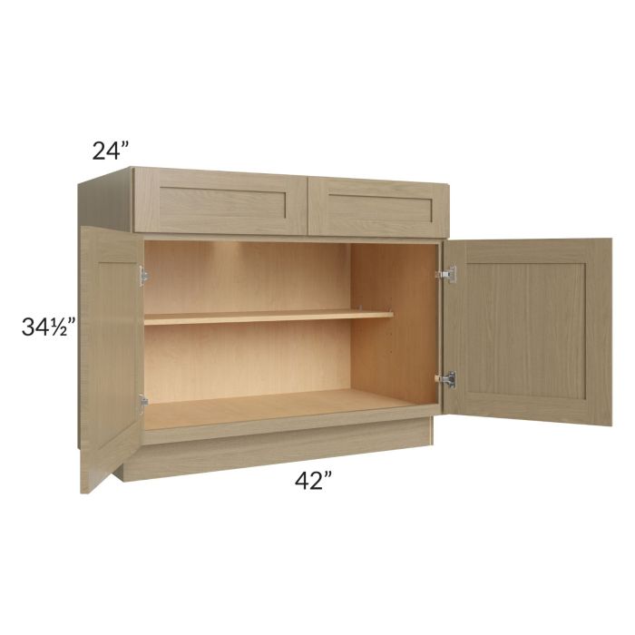 RTA Royal Natural Shaker 42" Base Cabinet