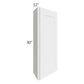 RTA Royal White Shaker 12" x 30" Angle Wall Cabinet