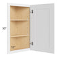 RTA Royal White Shaker 12" x 30" Angle Wall Cabinet