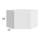 RTA Royal White Shaker 24" x 18" Wall Diagonal Corner Cabinet