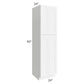 RTA Royal White Shaker 24" x 90" Pantry Cabinet