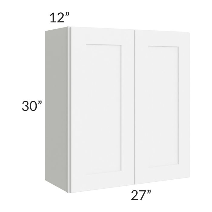 RTA Royal White Shaker 27" x 30" Wall Cabinet