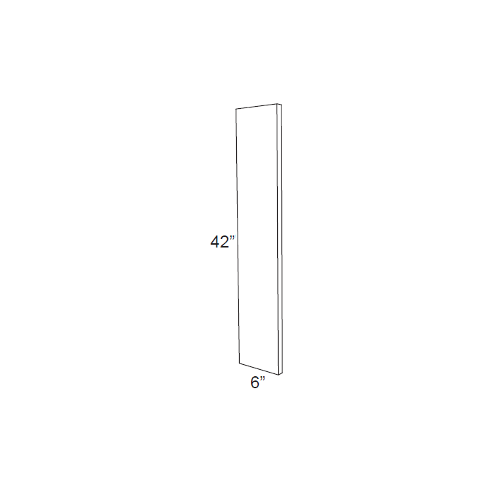 RTA Royal White Shaker 6x42 Wall Filler
