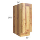 RTA Rustic Shaker 12" Spice Rack Base Cabinet with 1 Skin