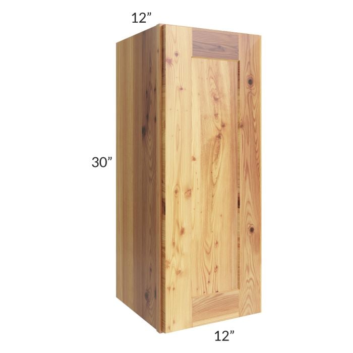 RTA Rustic Shaker 12" x 30" Wall Cabinet with 1 Decorative End Panel and 1 Skin