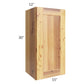 RTA Rustic Shaker 15" x 30" Wall Cabinet with 2 Decorative End Panels