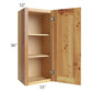 RTA Rustic Shaker 15" x 36" Wall Cabinet with 1 Decorative End Panel and 2 Skins