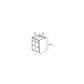 RTA Rustic Shaker 18" 3-Drawer Base Cabinet