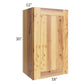 RTA Rustic Shaker 18" x 30" Wall Cabinet with Glass Door