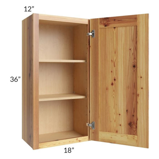 RTA Rustic Shaker 18" x 36" Wall Cabinet with 1 Decorative End Panel and 1 Skin