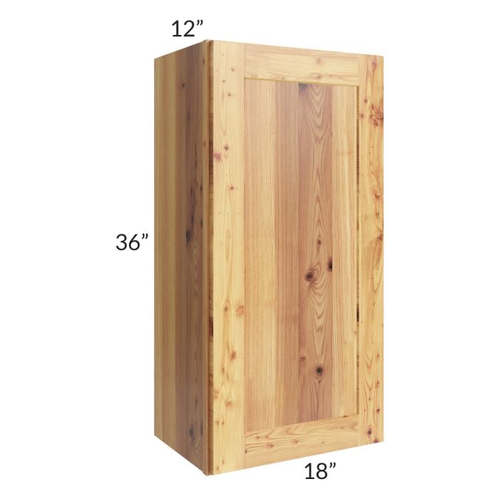 RTA Rustic Shaker 18" x 36" Wall Cabinet with 2 Decorative End Panels