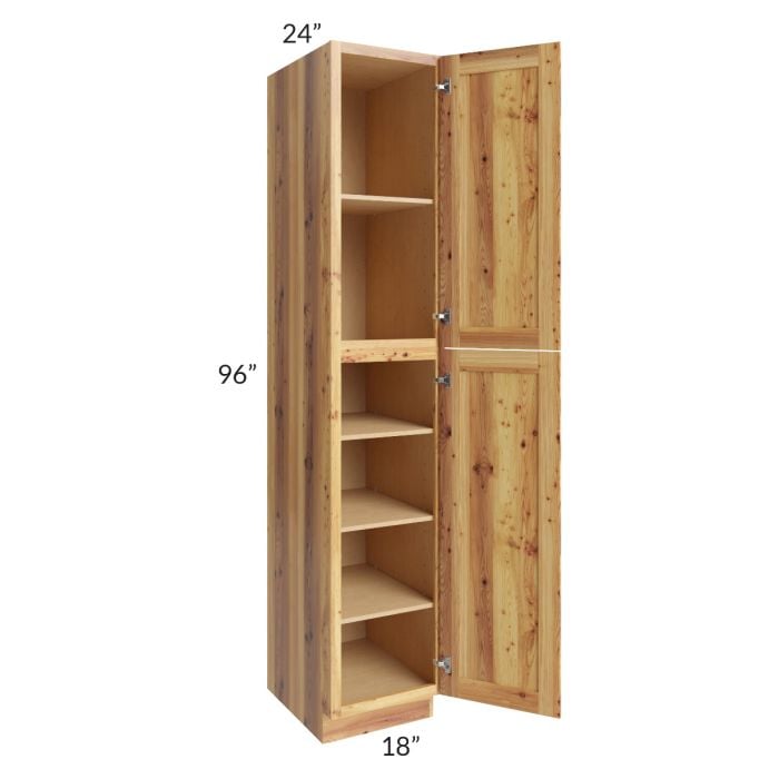RTA Rustic Shaker 18" x 96" Utility Cabinet with 1 Decorative End Panel and 2 Skins