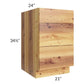 RTA Rustic Shaker 21" 3-Drawer Base Cabinet with 2 Decorative End Panels and 1 Skin