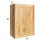 RTA Rustic Shaker 21" x 30" Wall Cabinet with 2 Decorative End Panels