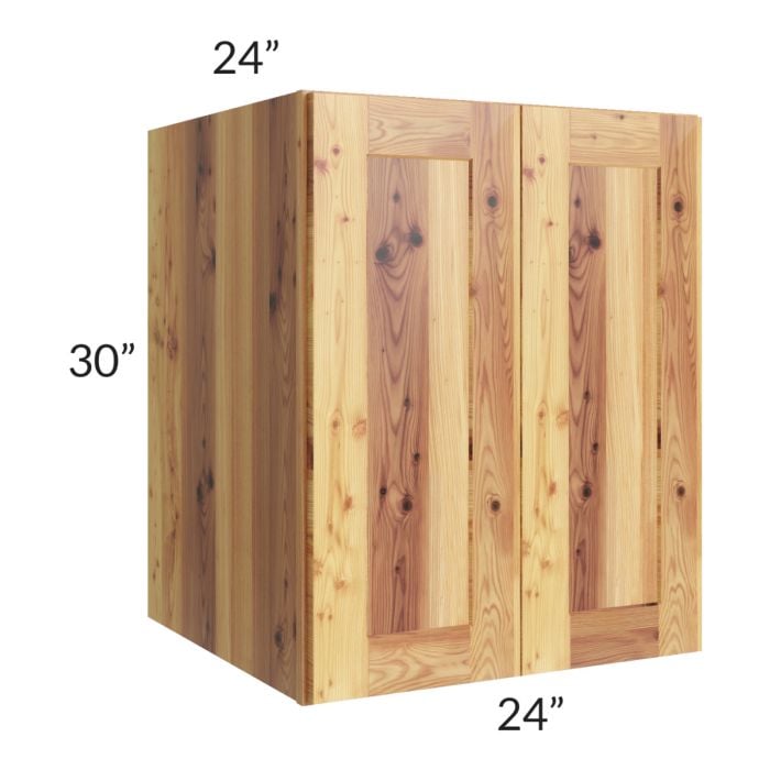 RTA Rustic Shaker 24" x 30" x 24" Split Pantry Wall Cabinet