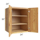 RTA Rustic Shaker 24" x 30" x 24" Split Pantry Wall Cabinet