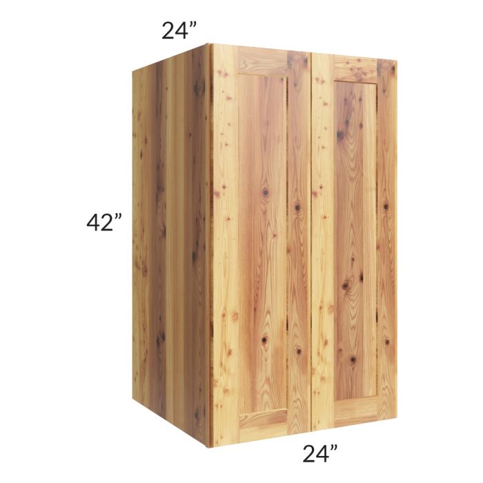 RTA Rustic Shaker 24" x 42" x 24" Split Pantry Wall Cabinet