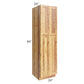 RTA Rustic Shaker 24" x 90" Utility Cabinet with 1 Decorative End Panel, 2 Skins and 2 Roll Out Trays