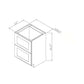RTA Rustic Shaker 27" 2-Drawer Base Cabinet