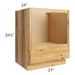 RTA Rustic Shaker 27" Base Microwave Cabinet with 2 Decorative End Panels and 2 Skins