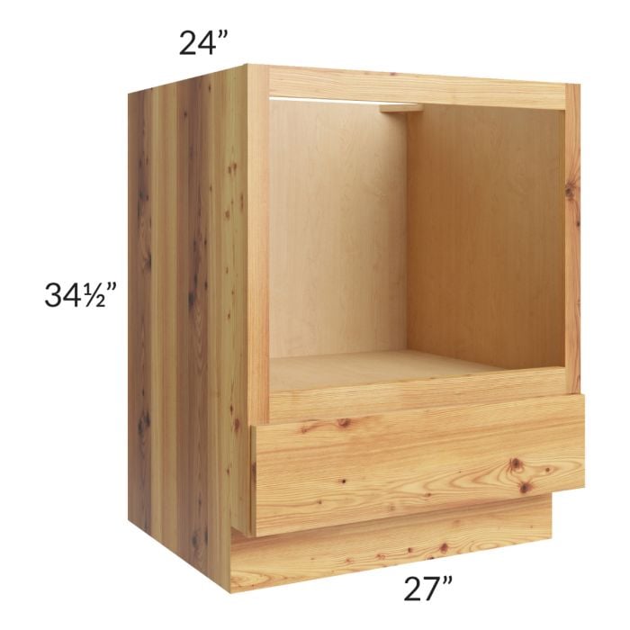 RTA Rustic Shaker 27" Base Microwave Cabinet with 2 Decorative End Panels