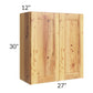 RTA Rustic Shaker 27" x 30" Wall Cabinet with 1 Skin