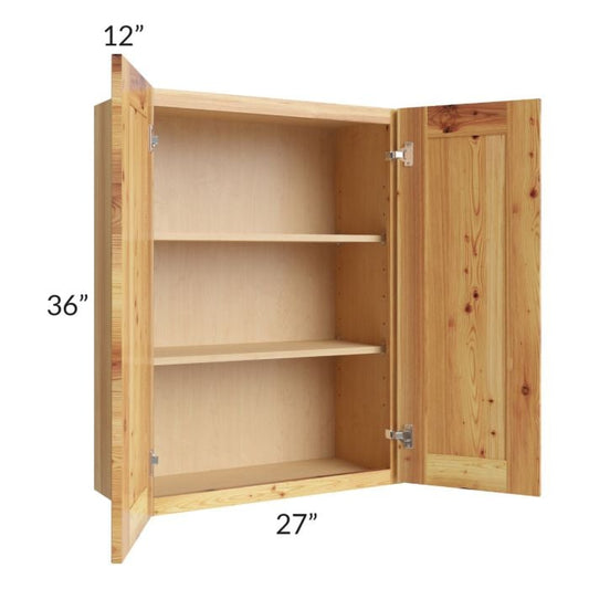 RTA Rustic Shaker 27" x 36" Wall Cabinet with 1 Skin