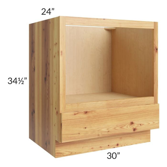 RTA Rustic Shaker 30" Base Microwave Cabinet with 2 Decorative End Panels and 2 Skins