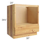 RTA Rustic Shaker 30" Base Microwave Cabinet with 2 Skins