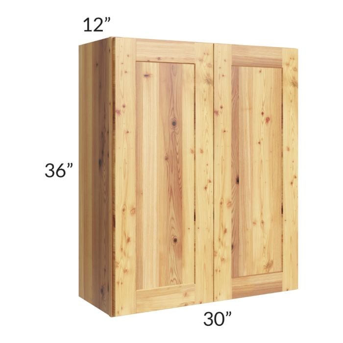 RTA Rustic Shaker 30" x 36" Wall Cabinet with 2 Decorative End Panels