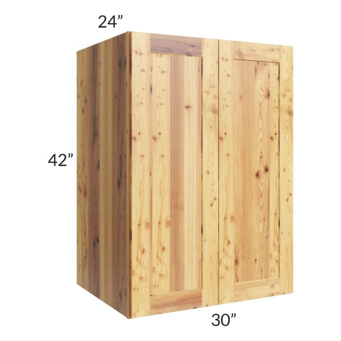 RTA Rustic Shaker 30" x 42" x 24" Split Pantry Wall Cabinet