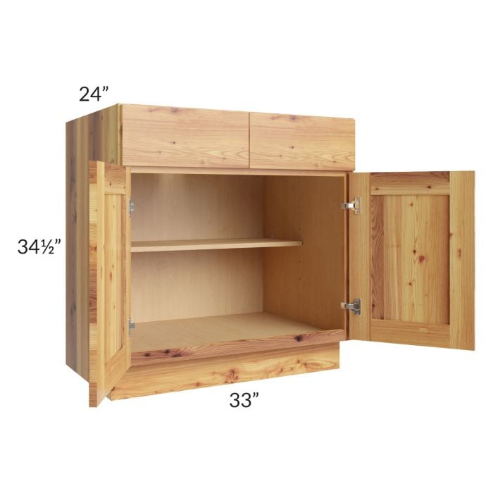 RTA Rustic Shaker 33" Base Cabinet