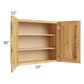 RTA Rustic Shaker 33" x 30" Wall Cabinet with 1 Decorative End Panel and 2 Skins