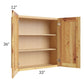 RTA Rustic Shaker 33" x 36" Wall Cabinet with 1 Decorative End Panel and 2 Skins