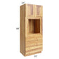 RTA Rustic Shaker 33" x 84" Universal Oven Cabinet with 1 Decorative End Panel and 2 Skins