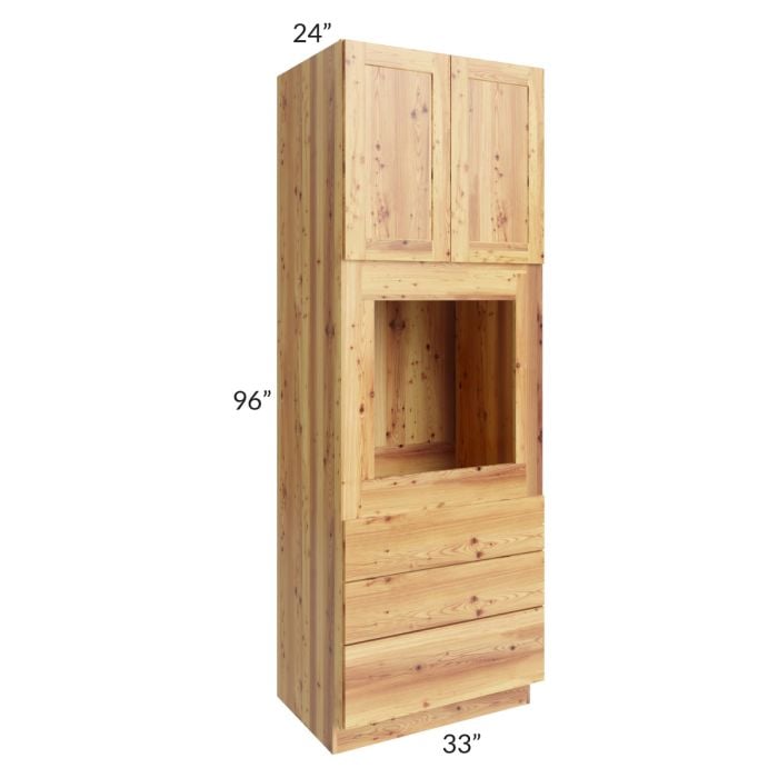 RTA Rustic Shaker 33" x 96" Universal Oven Cabinet