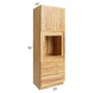 RTA Rustic Shaker 33" x 96" Universal Oven Cabinet with 1 Decorative End Panel and 2 Skins