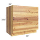 RTA Rustic Shaker 36" 3-Drawer Base Cabinet with 1 Decorative End Panel and 2 Skins