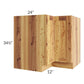 RTA Rustic Shaker 36" Easy Reach Corner Base Cabinet with 2 Skins