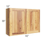 RTA Rustic Shaker 42" x 30" Wall Cabinet with 1 Decorative End Panel and 2 Skins