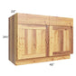 RTA Rustic Shaker 48" Base Cabinet with 1 Decorative End Panel and 2 Skins