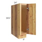 RTA Rustic Shaker 9" Full Height Door Tray Base Cabinet - Left Hinged with 1 Decorative End Panel