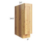 RTA Rustic Shaker 9" Spice Rack Base Cabinet with 2 Decorative End Panels and 2 Skins
