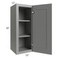 RTA Shale Grey Shaker 12" x 30" Wall Cabinet with 1 Decorative End Panel
