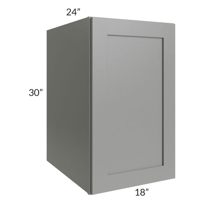 RTA Shale Grey Shaker 18" x 30" x 24" Split Pantry Wall Cabinet