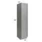 RTA Shale Grey Shaker 18" x 84" Utility Cabinet